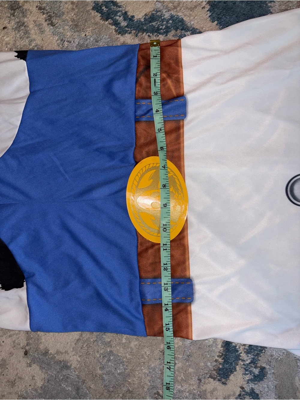 Disney Jessie Cowgirl Costume in White, Black, Blue & Yellow - Picture 8 of 8